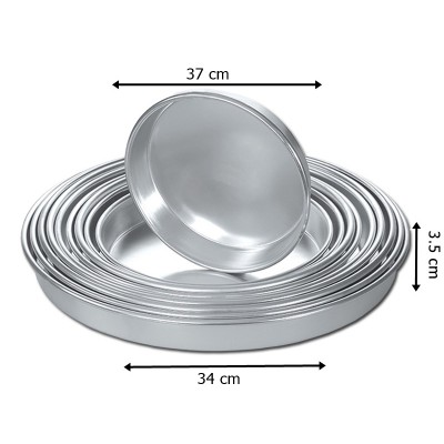 34 cm Alüminyum Yuvarlak Tepsi
